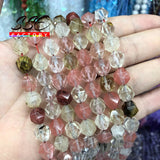 Watermelon Tourmaline Crystal Beads Spacer Beads 6-10mm