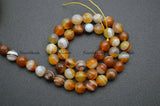Natural Yellow Banded Agate Round Loose Beads 8mm 10mm 12mm