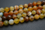 Natural Yellow Banded Agate Round Loose Beads 8mm 10mm 12mm