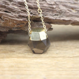 Faceted Nugget Crystal Pendants Necklace, Amethysts Quartz Citrines Charms