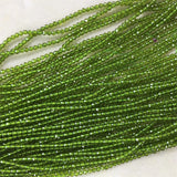 Faceted Peridot Clear Natural Stone 2MM Gemstone Undyed Strawberry Quartz