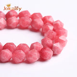 Pink Rhodonite Faceted Beads 6 8 10mm
