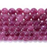 Faceted Pink Tourmaline Stone Beads for DIY Jewelry Making