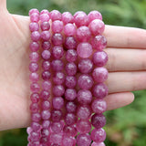 Faceted Pink Tourmaline Stone Beads for DIY Jewelry Making