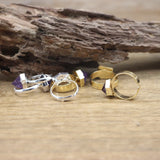 Raw Amethysts Circle Finger Ring Healing Crystal Quartz Druzy, QC4097