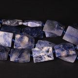 Faceted Rectangle Sodalite Nugget Loose Beads for Jewelry Making