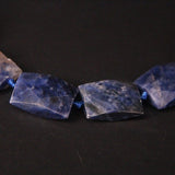 Faceted Rectangle Sodalite Nugget Loose Beads for Jewelry Making