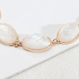 Resin Abalone Shell Oval Stone Bracelet for Women