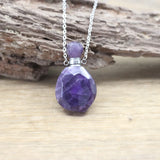 Rose Quartz Essential Oil Pendant Necklace