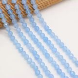 Faceted Round Aquamarine Loose Beads 8mm for Jewelry Making