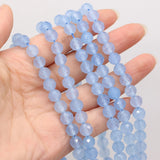 Faceted Round Aquamarine Loose Beads 8mm for Jewelry Making