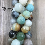 Amazonite Stone Beads for DIY Jewelry Making, 5 Strands/Lot
