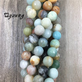 Amazonite Stone Beads for DIY Jewelry Making, 5 Strands/Lot