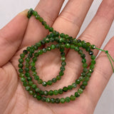 Green Carp Pyroxene Round Spacer Beads for Jewelry Making