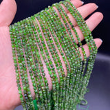 Green Carp Pyroxene Round Spacer Beads for Jewelry Making