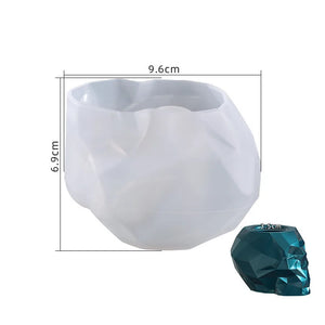 Skull Pen Holder Succulent Flower Pot Silicone Mold