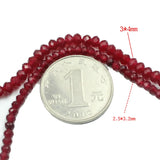 Faceted Natural Stone Chalcedony Jades Spacer Beads for Jewelry Making