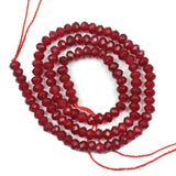 Faceted Natural Stone Chalcedony Jades Spacer Beads for Jewelry Making