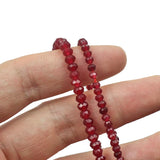 Faceted Natural Stone Chalcedony Jades Spacer Beads for Jewelry Making