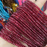 Faceted Natural Stone Chalcedony Jades Spacer Beads for Jewelry Making