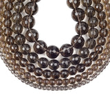 Faceted Smoky Quartz Crystal Glass Beads Spacer Beads 6-12mm