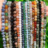 Faceted Tiger Eye Labradorite Quartz Opal Garnet Beads