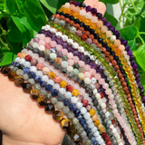 Faceted Tiger Eye Labradorite Quartz Opal Garnet Beads