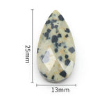 Faceted Water Drop Natural Crystal Stone Pendant Reiki Healing