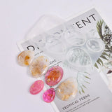 Faceted Water Drop Shape Hanging Ornaments Silicone Mold for Epoxy Resin