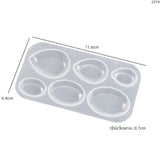 Faceted Water Drop Shape Hanging Ornaments Silicone Mold for Epoxy Resin