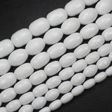 Faceted Porcelain Agates Drum Shape Beads for DIY Jewelry Making