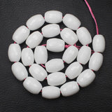 Faceted Porcelain Agates Drum Shape Beads for DIY Jewelry Making