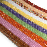 2-3mm Faceted Zircon Beads Natural Stone Crystal Small Beads