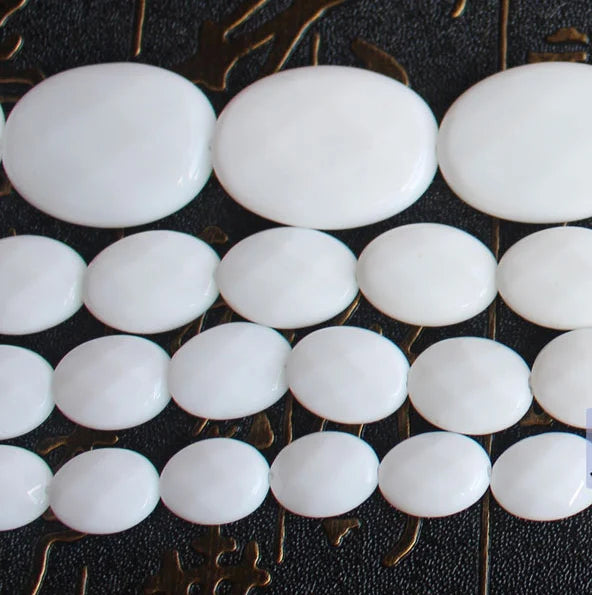 Porcelain Agate Oval Beads 15inch Strand Wholesale