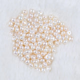 Freshwater Pearls 4-4.5mm Flat Beads Half Hole Button Loose Pearls