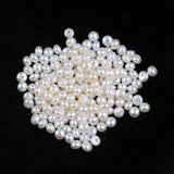 Freshwater Pearls 4-4.5mm Flat Beads Half Hole Button Loose Pearls