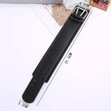 Men's Wide Leather Bracelet Double Layer Cowhide Bracelet