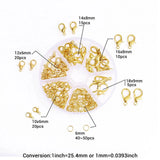 Alloy Lobster Buckle Ring Set for DIY Jewelry