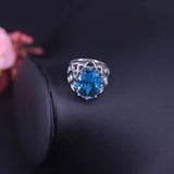 Silver 925 Jewelry Set Necklace Earrings Ring Many Colors