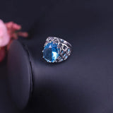 Silver 925 Jewelry Set Necklace Earrings Ring Many Colors