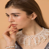Sweet Braided Chain Pearls Necklace for Women
