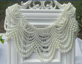 Sweet Braided Chain Pearls Necklace for Women