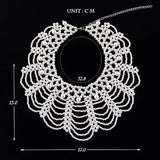 Sweet Braided Chain Pearls Necklace for Women