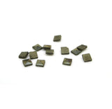 Flat Back Marcasite Stone Beads 1.3mm-2.0mm Square Shape
