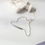 925 Silver Bangle Letter Beads Charm Bracelet