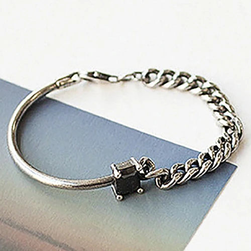 925 Silver Bangle Zircon Bracelet for Women