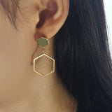 925 Silver Geometric Dangle Earrings for Women