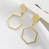 925 Silver Geometric Dangle Earrings for Women
