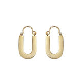 925 Silver U Shape Stud Earrings for Women