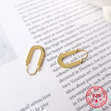 925 Silver U Shape Stud Earrings for Women